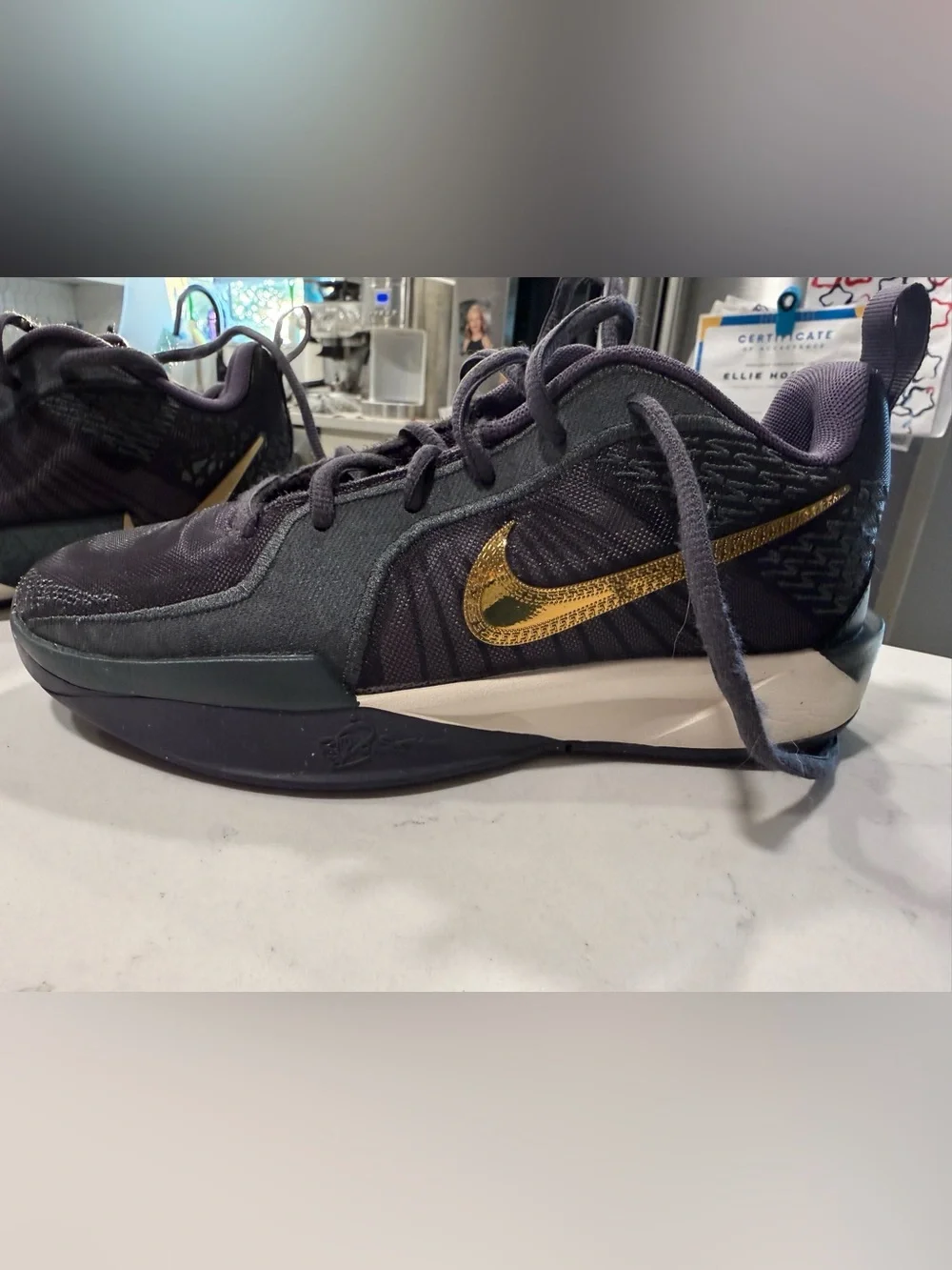 Nike Girls Sabrina 2 KC “Broken Records” Basketball Shoes. Size 3.5Y